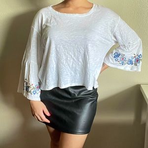 Hollister Long sleeve White Top